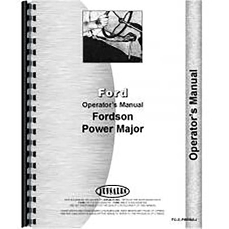 New Operators Manual Fits Ford Fits Fordson Power Major Tractor -  AFTERMARKET, RAP71426